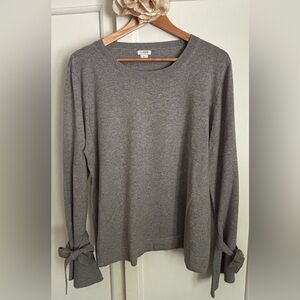 J. Crew Classic Gray Knit Sweater